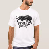 “Strike Fast” Panther Graphic T-Shirt – Fierce (Voorkant)