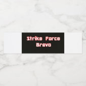 Strike Force Bravo Waterfles Etiket (Enkel label)