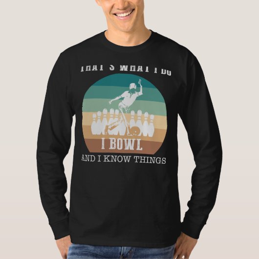 Strike met stijl: dat is wat ik doe, ik bowling en t-shirt (Voorkant)