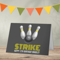Strike! Moderne verjaardag voor bowlen