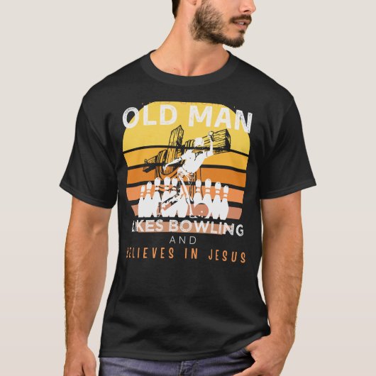 Strike Of Faith: Grumpy Old Man Rolls With Jesus b T-shirt (Voorkant)