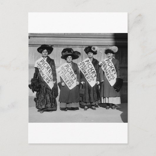 Strike of the Dames Tailors, 1910 Briefkaart (Voorkant)