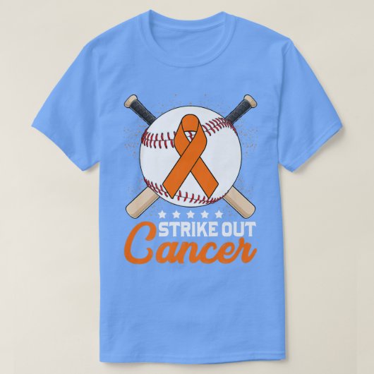 Strike Out ADHD Awareness Month Oranje Ribbon Base T-shirt (Design voorkant)