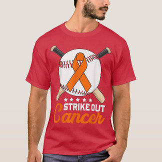 Strike Out ADHD Awareness Month Oranje Ribbon Base T-shirt