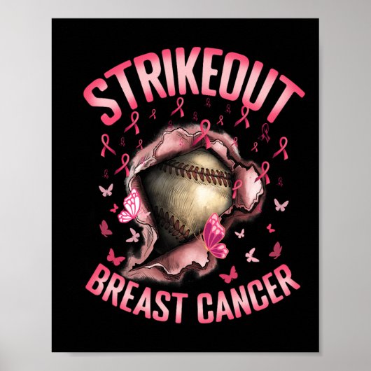 Strike Out Borstkanker Bewustzijn Verkoop Speler F Poster (Voorkant)