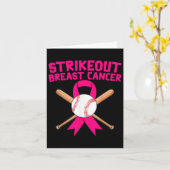 Strike Out Borstkanker Bewustzijn Verkoop Strijder Kaart (Gele Bloem)