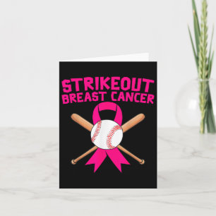 Strike Out Borstkanker Bewustzijn Verkoop Strijder Kaart