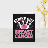 Strike Out Borstkanker - Borstkanker Bewustzijn Kaart (Gele Bloem)