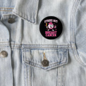Strike Out Borstkanker Honkbal Ijs Drip Ronde Button 5,7 Cm (In situ)