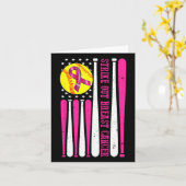 Strike Out Borstkanker Softll Bestrijd Bewustzijn Kaart (Gele Bloem)