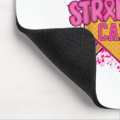 Strike Out Borstkanker Warrior Softbal Drip Home Muismat (Hoek)