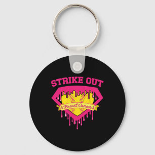 Strike Out Borstkanker Zachte Borstkanker Bewustzi Sleutelhanger