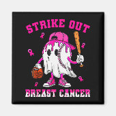 Strike Out Breast Cancer Shirt Boy Baseball Drip N Magneet (Voorkant)