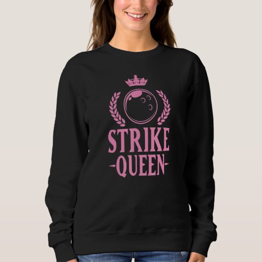 Strike Queen Cute Bowling League Girl 1 Trui (Voorkant)