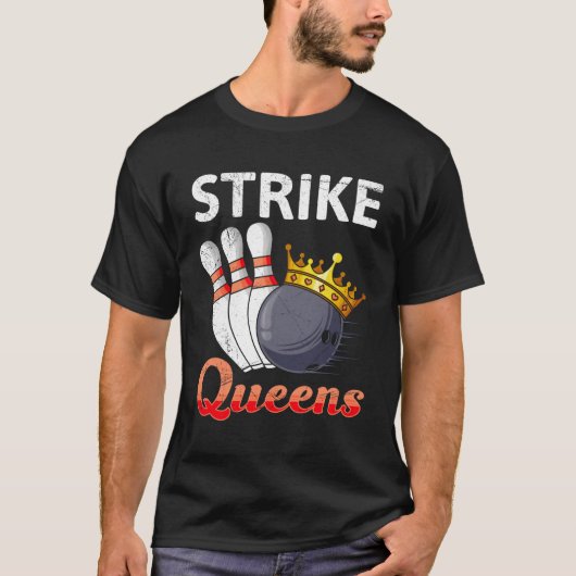 Strike Queens Bowling Bowler T-shirt (Voorkant)
