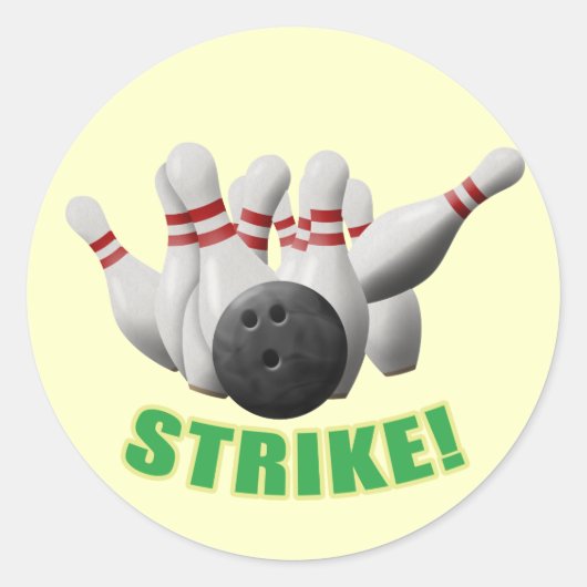 Strike Ronde Sticker (Voorkant)