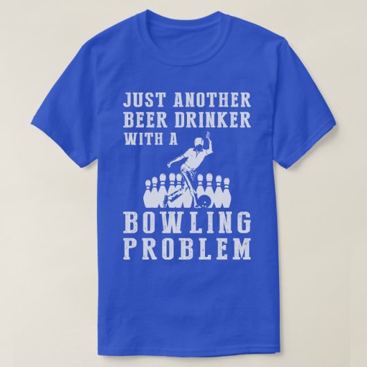 Strike Sip Een hilarisch T-shirt voor Bowling en B (Design voorkant)