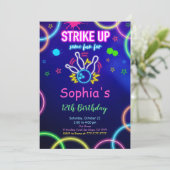STRIKE UP Bowling Uitnodiging (Staand voorkant)
