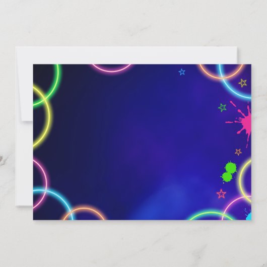 STRIKE UP Bowling Verjaardag Foto uitnodiging (Achterkant)