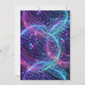 Strike Up Some Fun Neon Glow Bowling Verjaardag Kaart (Achterkant)