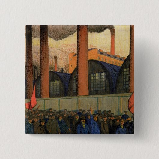 Strike Vierkante Button 5,1 Cm (Voorkant)