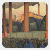 Strike Vierkante Sticker (Voorkant)