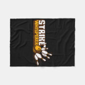Strike Whisperer Bowling Funny Bowler League Team Fleece Deken (Voorkant (Horizontaal))