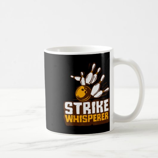 Strike Whisperer Bowling Funny Bowler League Team Koffiemok (Rechts)