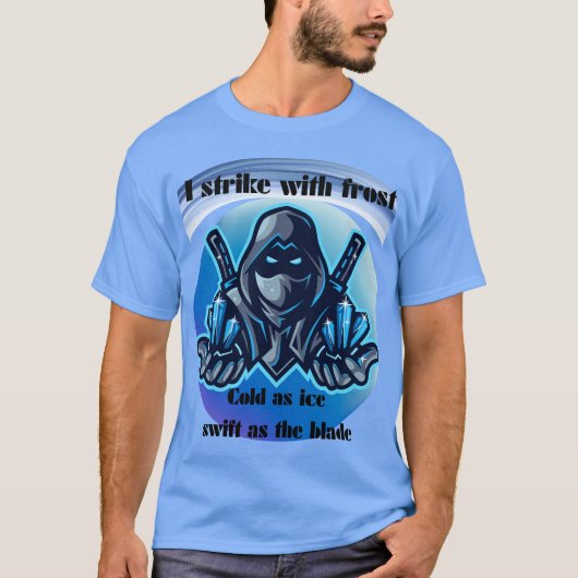 Strike with Frost - Ninja Ice Warrior T-shirt voor (Voorkant)
