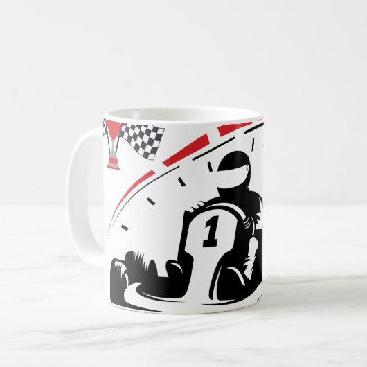 Strike with Style The Ultimate karting Mug Koffiemok (Voorkant links)