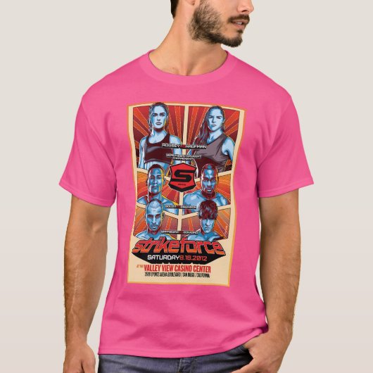 Strikeforce Rousey vs Kaufman T-shirt (Voorkant)