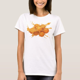 Strikend Oranje Abstract Sinaasappels Maatwerk T-s T-shirt
