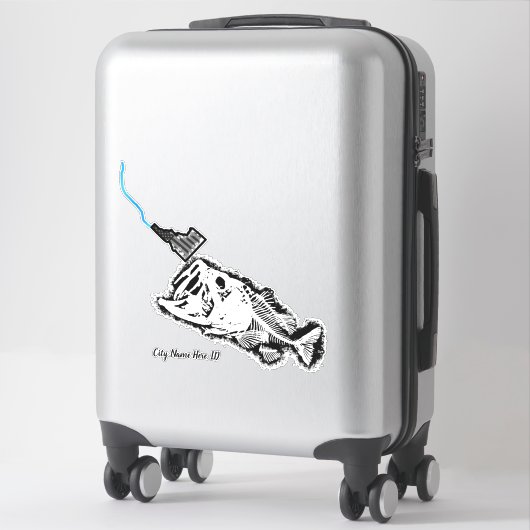 STRIKEND PATRIOT ID - DE NAAM VAN DE DOUANESCHIEMA STICKER (Koffer)