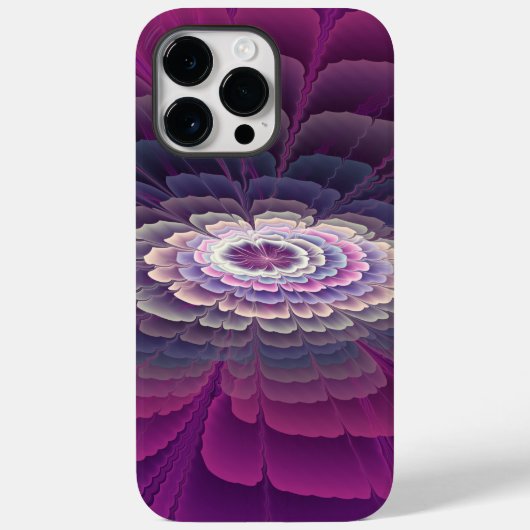 Strikende Bloem Kleurrijke Abstracte Fractale Kuns Case-Mate iPhone Case (Achterkant)