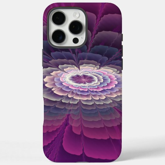 Strikende bloem kleurrijke abstracte fractale kuns Case-Mate iPhone case (Achterkant)