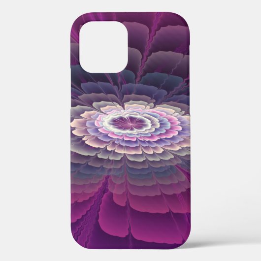 Strikende bloem Kleurrijke abstracte fractale kuns Case-Mate iPhone Case (Achterkant)