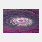 Strikende bloem kleurrijke abstracte fractale kuns deurmat (Voorkant)