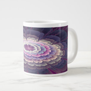 Strikende bloem Kleurrijke abstracte fractale kuns Grote Koffiekop