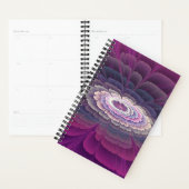 Strikende Bloem Kleurrijke Abstracte Fractale Kuns Planner (Display)