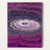 Strikende Bloem Kleurrijke Abstracte Fractale Kuns Planner (Achterkant)