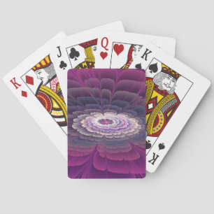 Strikende bloem kleurrijke abstracte fractale kuns pokerkaarten