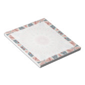 Strikende moderne caleidoscoop mandala fractal kun notitieblok (Schuin)