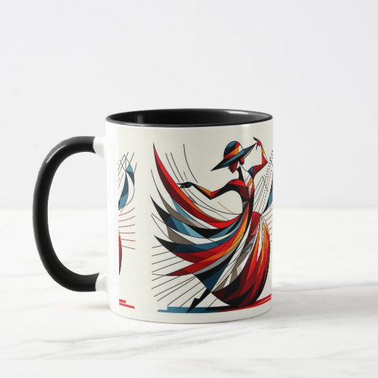 Strikende visuele kunst #12 mok (Links)