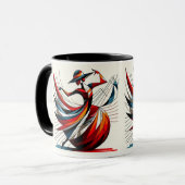 Strikende visuele kunst #12 mok (Voorkant links)