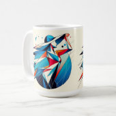 Strikende visuele kunst #15 koffiemok (Voorkant links)