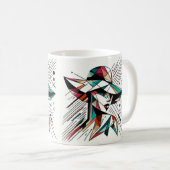 Strikende visuele kunst #5 koffiemok (Voorkant rechts)