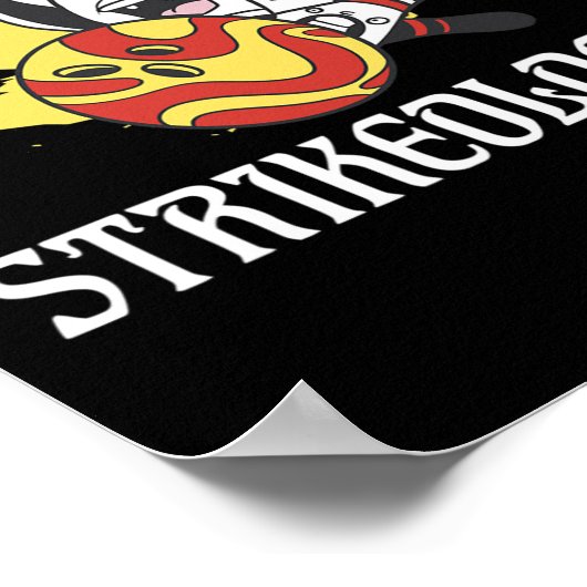 Strikeoloog Bowling Team Bowler Poster (Hoek)
