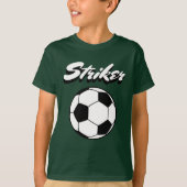 Striker Voetbal Minimaal Sport T-shirt (Voorkant)