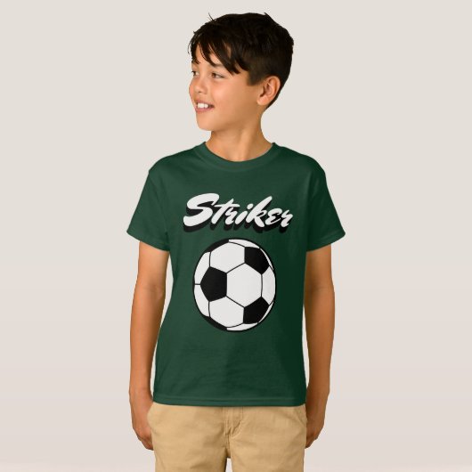 Striker Voetbal Minimaal Sport T-shirt (Voorkant volledig)