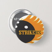 Strikers Sinaasappel Ronde Button 5,7 Cm (Voorkant /achterkant)